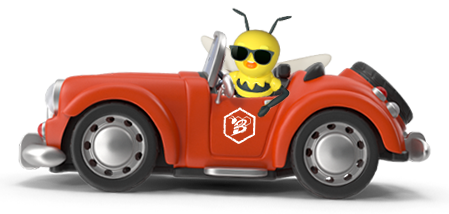Buzzy in Car